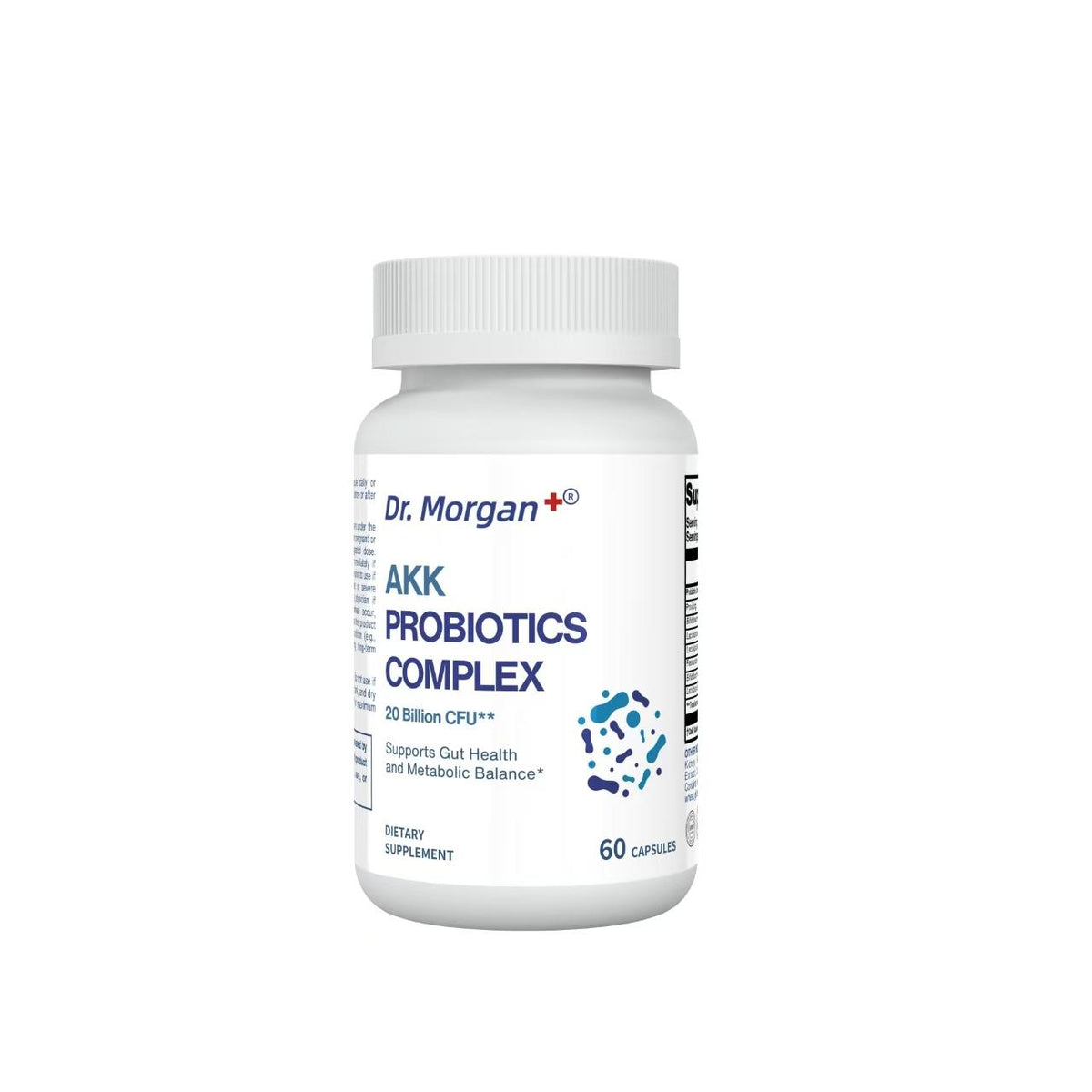 Dr. Morgan AKK Probiotics Complex,20 Billion CFU,Supports Digestive Health, Intestinal Balance & Metabolic Rhythm, 60 Capsules, Made in Canada